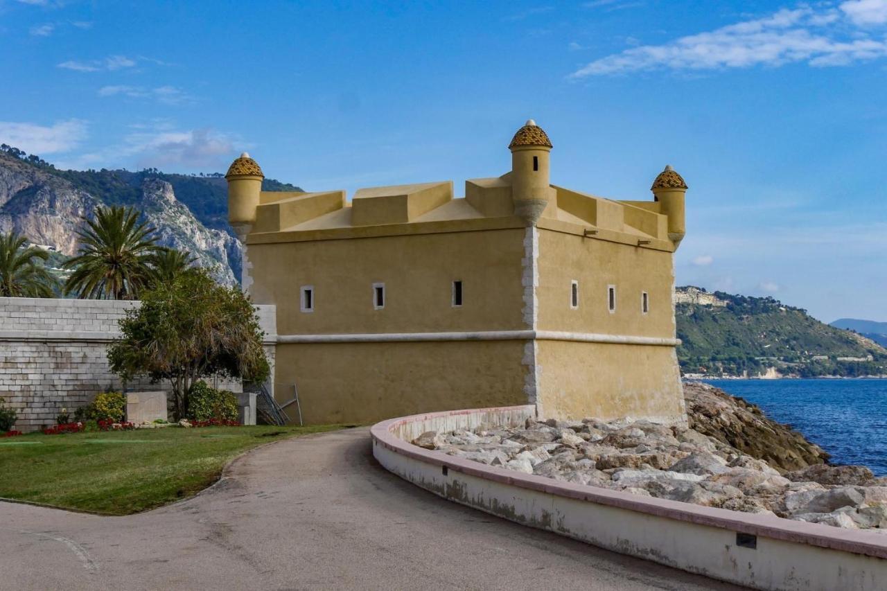 Magnifique Duplex Vue Mer Menton Eksteriør billede
