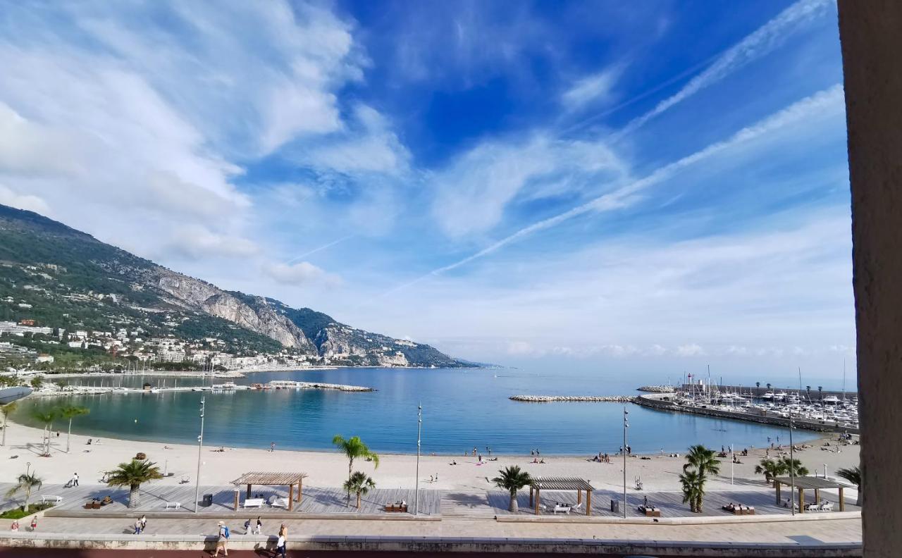 Magnifique Duplex Vue Mer Menton Eksteriør billede